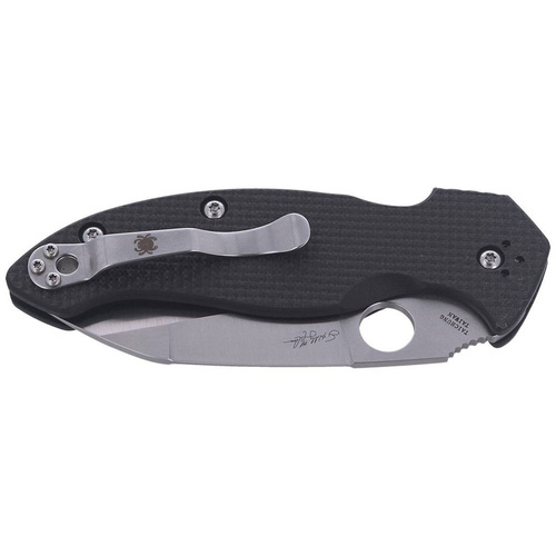 Spyderco - Складаний ніж Canis - Вуглецеве волокно - G-10 - чорний - C248CFP