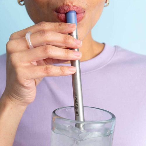 LifeStraw - Солом'яний фільтр для води SIP - Чохол для перенесення - Thistle Purple