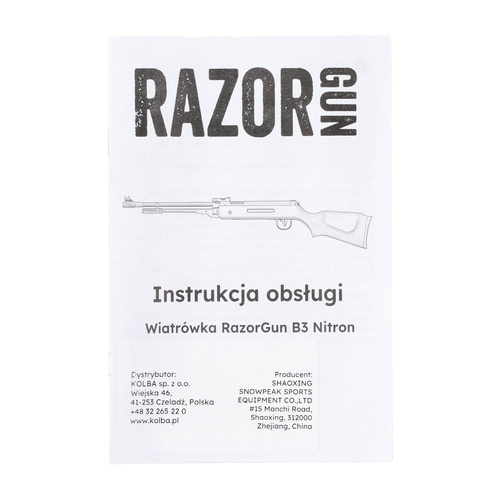 RazorGun - Пневматична гвинтівка B3 Nitron - 5,5 мм - коричневий - B3-3 5,5 mm