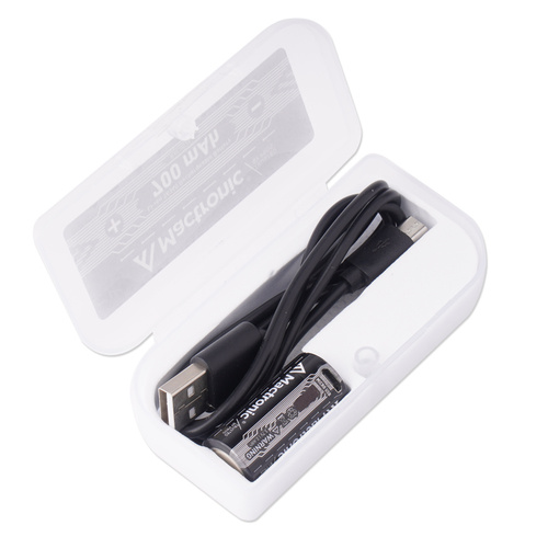 Mactronic - Акумуляторна батарея RCR123 z gniazdem microUSB 16340 - 700 mAh - 3,7 V - RAC0024