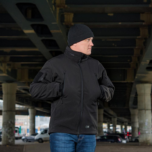 M-Tac - Куртка Softshell з флісовою підкладкою - чорна - MTC-SJWL-BK