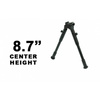 Leapers - Стрілецька сошка UTG® з кріпленням Picatinny QD - 8,7-10,6" - Чорний - TL-BP69SQ