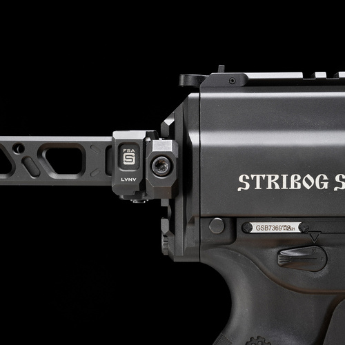 Strike Industries - Адаптер задньої пластини Picatinny для Stribog SP-9 Strike - Чорний - SI-SP9-PSA-BK