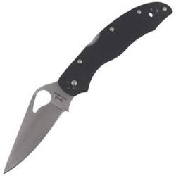 Spyderco - Складаний ніж Byrd Harrier 2 - EDC - Plain Edge - G-10 - Black - BY01GP2