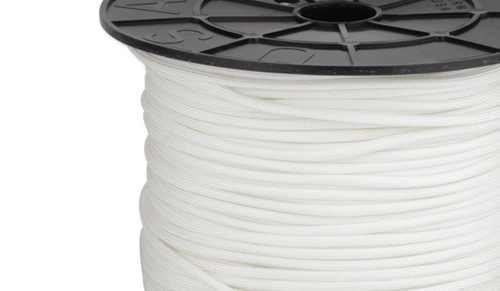 Atwood Rope MFG - Paracord 550-7 - 4 мм - Білий - 1 метр - SS08 - WHITE