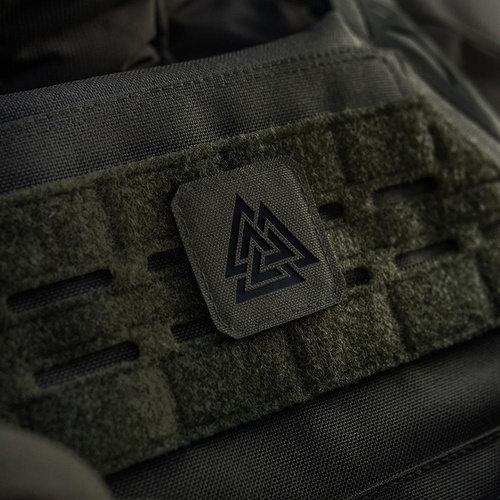 M-Tac - Квадратна нашивка Laser cut Valknut - Чорний / Ranger Green - 51162232