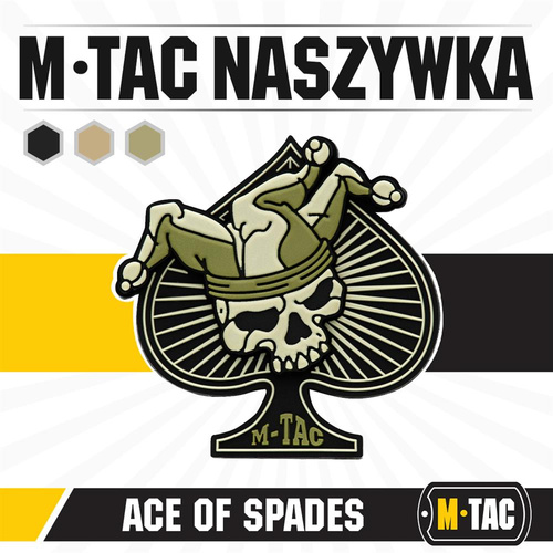 M-Tac - Нашивка Піковий Туз - ПВХ 3D - Олива - 51108201