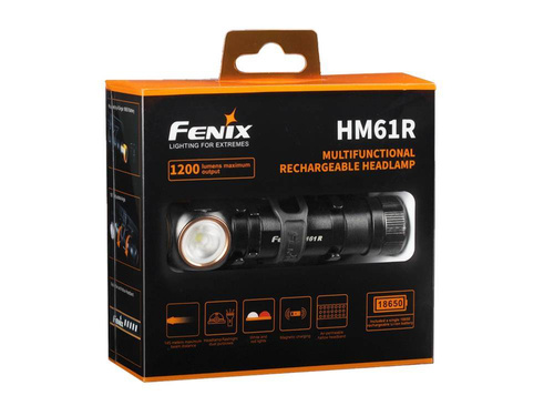 Fenix - Світлодіодний ліхтар / налобний ліхтар з акумулятором 3500mAh - 1200 люмен - HM61R