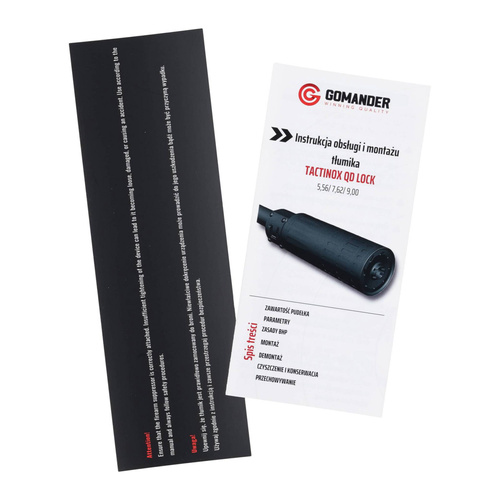 Gomander - Глушник Tactinox QD L - 5,56 мм - M26x1,5 - пісок - TB0.9650 FDE