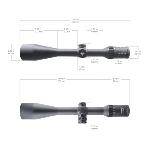 Vector Optics - Приціл оптичний Continental x6 5-30x56 CDM Hunting - Чорний - SCOL-X22