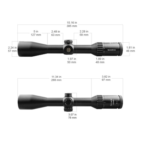 Vector Optics - Приціл Continental Scope x6 1.5-9x42 - 42 мм - G4 - чорний - SCOM-23