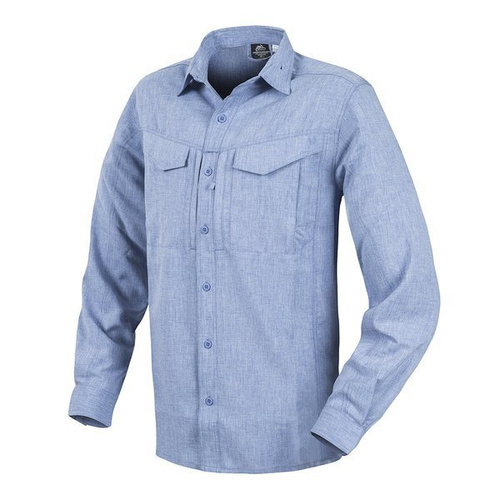 Helikon - Сорочка для джентльменів Koszula Defender Mk2 Gentleman Shirt® - меланжева синя - KO-DGM-PO-6520Y