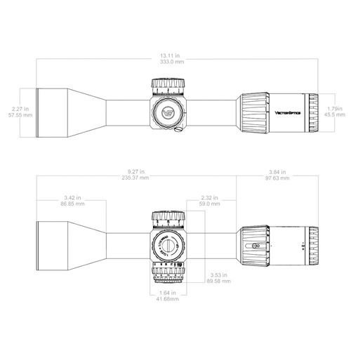 Vector Optics - Приціл Tauron 3-18x50 GenII - FFP - 30 мм - IP67 - Чорний - SCFF-64