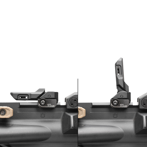 Strike Industries - Strike Polymer Backup Sights - складні - Picatinny - чорний - SI-SPBUS