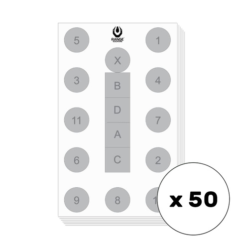 Range Solutions - Мішені для стрільби Sop-3 - 50 штук - RAN-14-030657-00