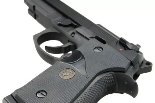 WE - Репліка пістолета ASG M9A1 - зелений газ - чорний - WET-02-000982