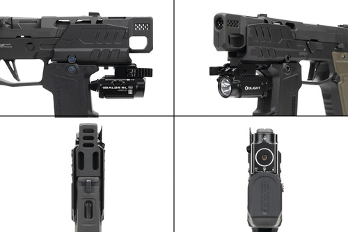 Strike Industries - Противибуховий щиток для пістолетів SMC Alfa/Bravo - Чорний - SI-SMC-BS-S