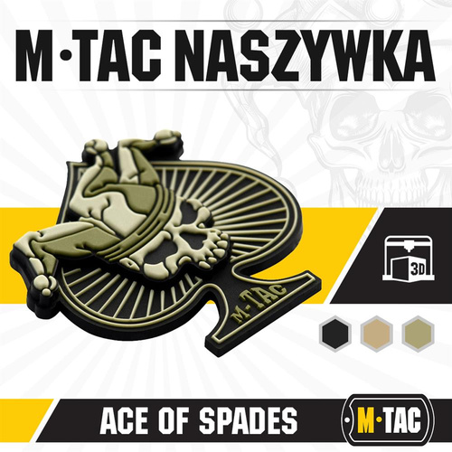 M-Tac - Нашивка Піковий Туз - ПВХ 3D - Олива - 51108201