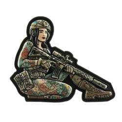 M-Tac - Tactical Girl №2 Yakuza Patch - ПВХ - Чорне волосся - Повний колір - 51116212