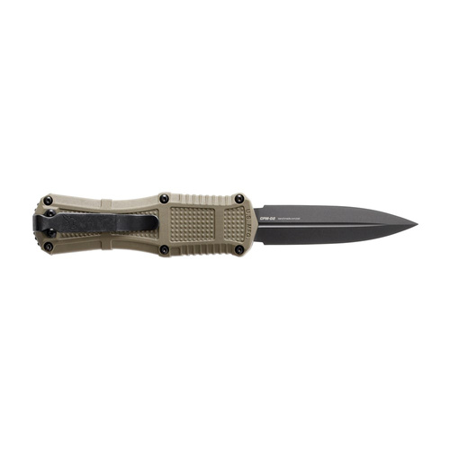 Benchmade - Складаний ніж OTF 3375GY-1 Mini Claymore - CPM-D2 - Ranger Green - 3375GY-1