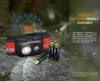 Fenix - Налобний ліхтар HL16 - 450 лм - чорний - HL16 black