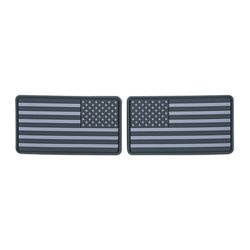 Helikon - Нашивка PVC Flaga USA - 2 шт - сірий - OD-FUL-RB-19