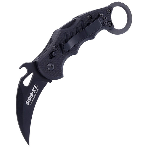 FOX - Складаний ніж Karambit - N690Co - чорний - FX-599 XT