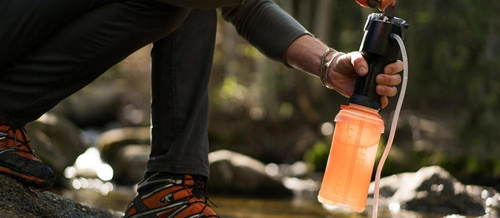 Складна пляшка для води HydraPak - Stash™ - 1 л - Mammoth Grey - G121M