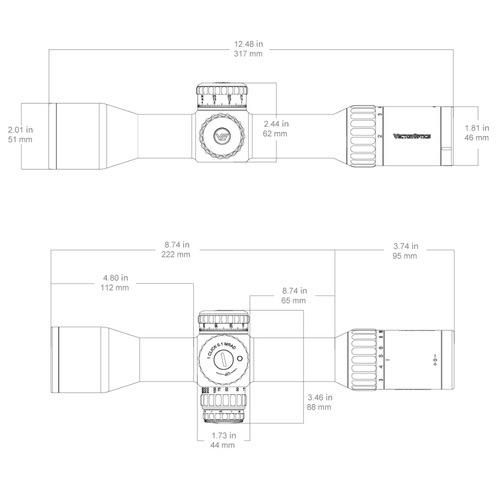Vector Optics - LPVO Scope Forester 1-5x SFP - 30 мм - G4 Fibre - Чорний - SCOC-54