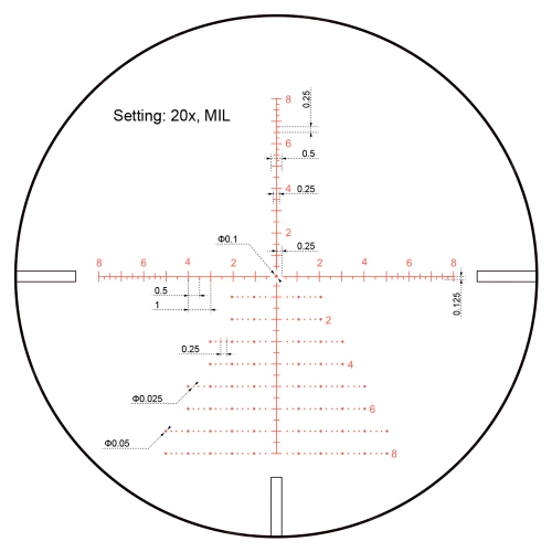 Vector Optics - Приціл Continental x8 4-32 SFP ED Zero Stop - 56 мм - чорний - SCOL-T51