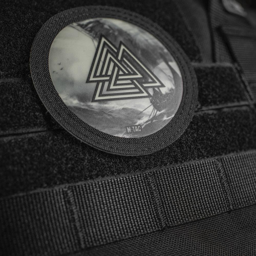 M-Tac - нашивка Valknut/Drakkar - Cordura 500D - чорний/флуоресцентний - 51291299