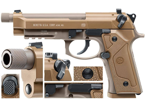 Umarex - Репліка пістолета Beretta M9 A3 FM - CO2 - Плоска темна земля - 2.6396 