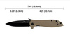 Kershaw - Тактичний ніж Emerson 6054BRNBLK - 8Cr14MoV - чорний - 6054BRNBLK