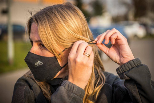 Гелікон - Багатофункціональна профільована захисна маска - чорна - MA-RUP-CB-01