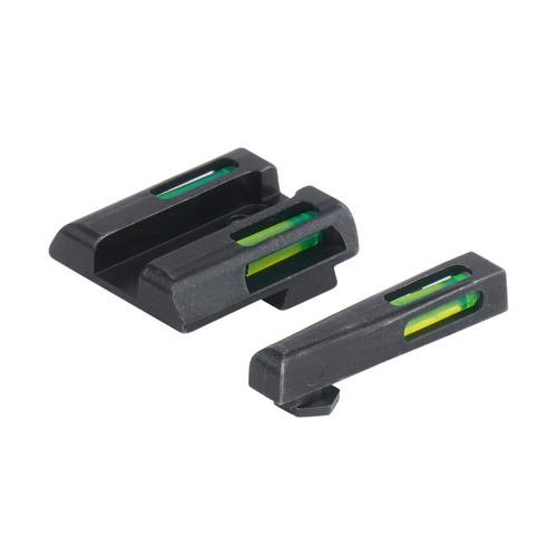 Hiviz - Тритієві/світлодіодні приціли LiteWave H3 - Glock 42 / 43 - Зелена - Біла облямівка - GLN321 