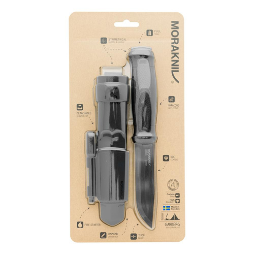 Ніж для виживання Morakniv - Garberg BlackBlade з набором для виживання - чорний - 13915 