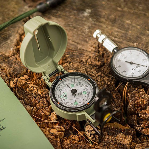 Helikon - Ranger Mk2 тактичний компас зі світлодіодним підсвічуванням - Алюміній - KS-RL2-AL-82
