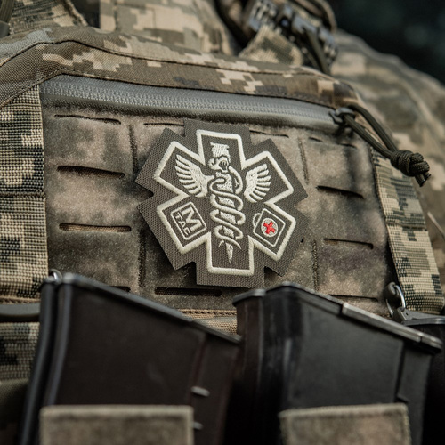 M-Tac - Медична нашивка з вишивкою Paramedic - Ranger Green - 51432023
