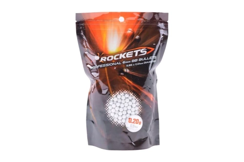 Rockets - Кулі ASG Professional - 0,20 г - 0,5 кг - білий - ROC-16-002045 - Кульки 0,20 г