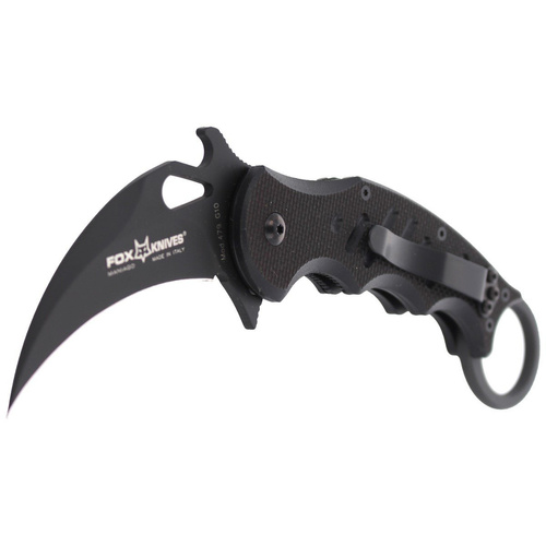 FOX - Складаний ніж Karambit - Hawkbill - Чорний - 479