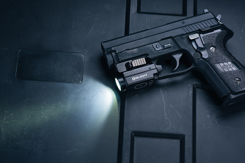Olight - Світлодіодний тактичний ліхтар з лазерним прицілом BALDR S - 800 люмен - чорний.