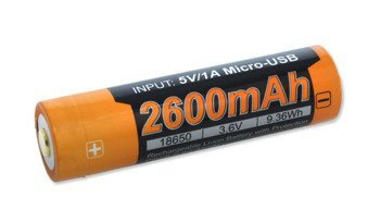 Fenix - Li-ion 18650 2600mAh 3,6V - USB - ARB-L18-2600U