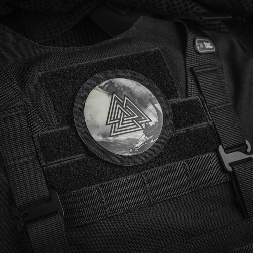 M-Tac - нашивка Valknut/Drakkar - Cordura 500D - чорний/флуоресцентний - 51291299