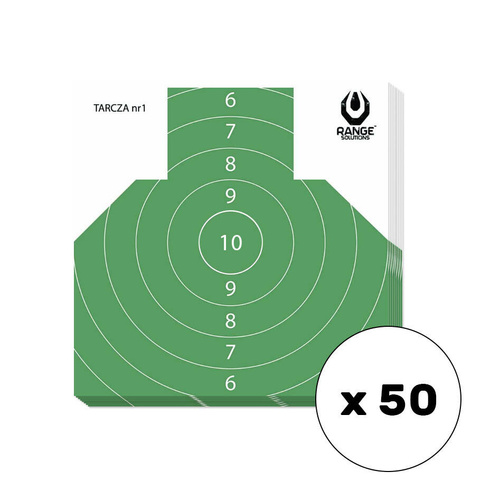 Range Solutions - Мішені для стрільби № 1 - 50 штук - RAN-14-031-533-00