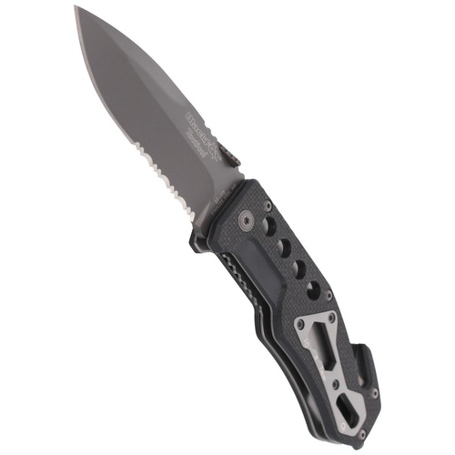FOX - BlackFox Tactical Rescue Folder Knife - Black - BF-115.