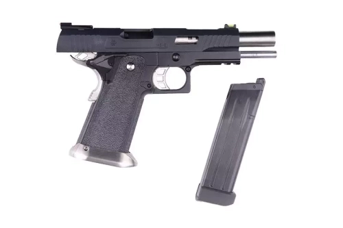 WE - Репліка газового пістолета Hi-Capa 5.1 Force "T.REX" - Чорний - WET-02-010304