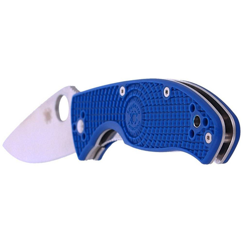 Spyderco - Tenacious FRN Blue - складаний ніж - CPM S35VN Plain Steel - синій - C122PBL