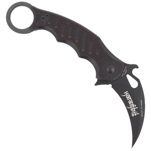 FOX - Складаний ніж Karambit - Hawkbill - Чорний - 479