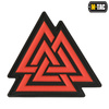 M-Tac - 3D Нашивка з ПВХ Valknut - Червоний / Чорний - 51163233