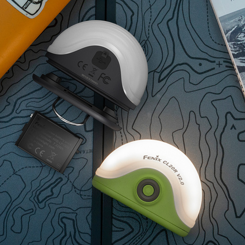 Fenix - Кемпінгова лампа CL20R V2.0 - 300 лм - Чорна - CL20R V2.0 black